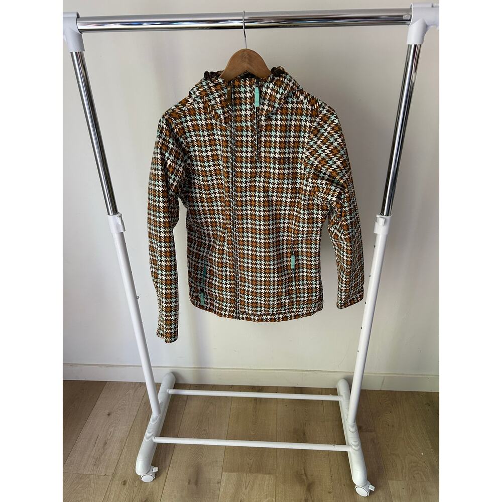 NWOT Burton Plaid Full Zip Hoodie Size Small‎